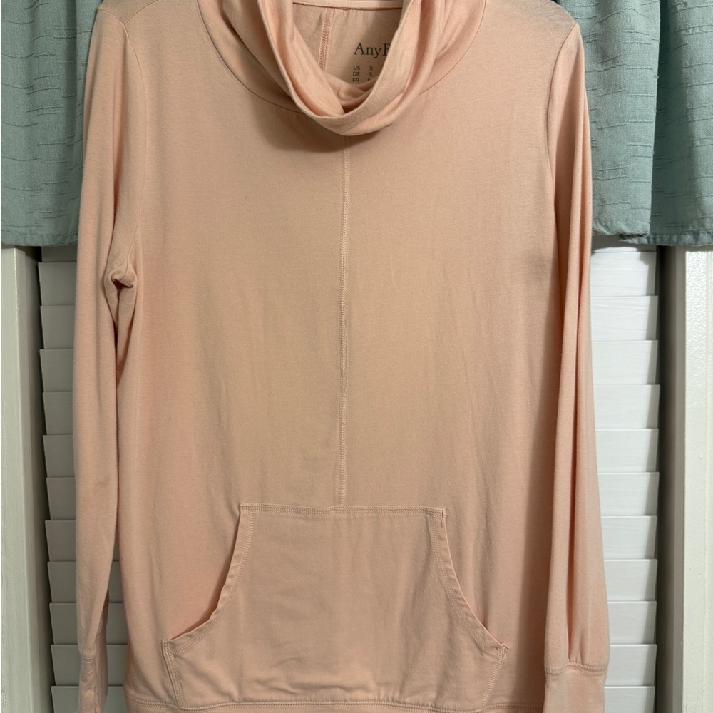 Any Body Women's Pink Cowl Neck Sweater